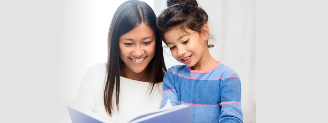 adult and child reading