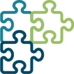 Interlocking puzzle pieces icon representing how morphology builds connections across related words