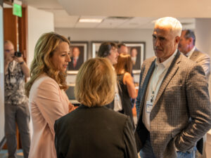 Tyson Smith with Abby Cox and Kathi Garff