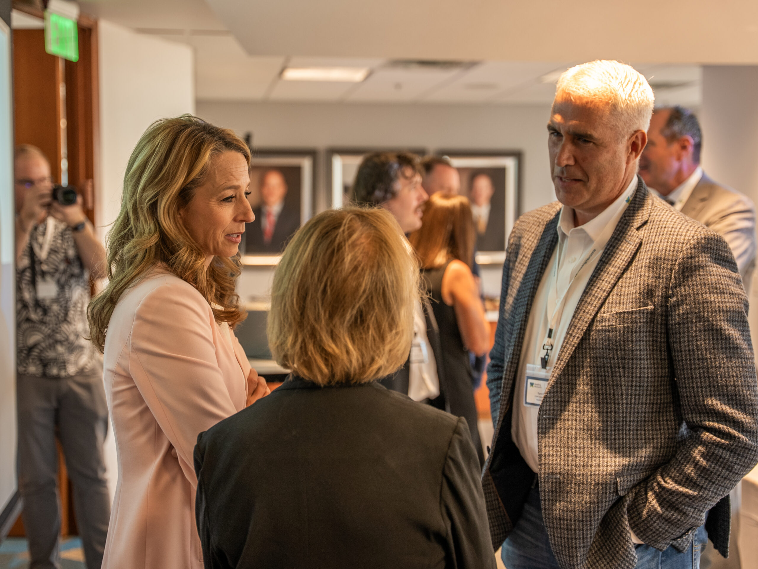 Tyson Smith with Abby Cox and Kathi Garff